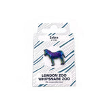 Iridescent Zebra Pin Badge