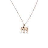 Elephant Necklace, Gold Plated