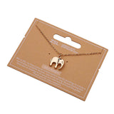 Elephant Necklace, Gold Plated