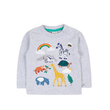 Baby / Toddler Grey Animal Applique Top