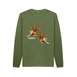 Adult's Green ZSL Tiger Sweatshirt