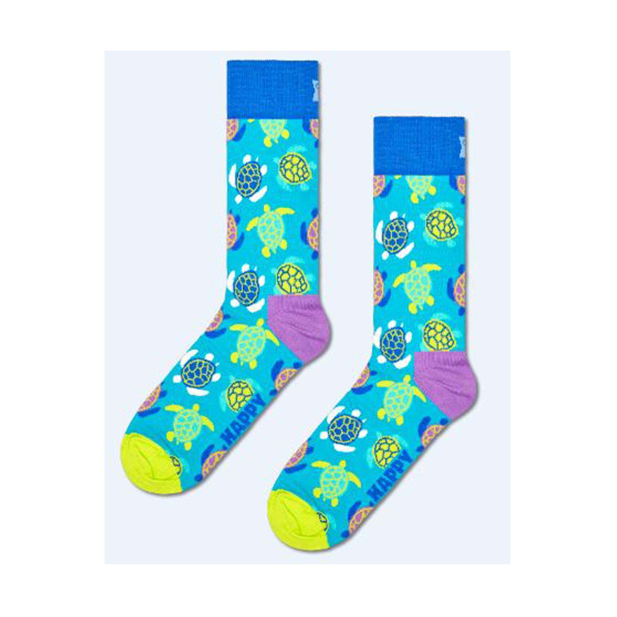 Happy Socks Sunny Side Up Calzini Corti Uomo/Donna EU 36-40: Cotone Morbido E Stile Unico