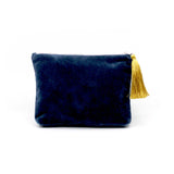 Hummingbird & Foliage Embroidered Cosmetic Bag