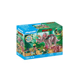 Playmobil Triceratops Family Dinosaur Playset