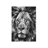 Lion Monochrome Drawing Greetings Card