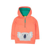 Children's Orange Applique Koala Hoodie