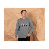 Adult's Grey ZSL Penguin Family Sweatshirt