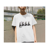 Adult's White ZSL Penguin Family T-Shirt