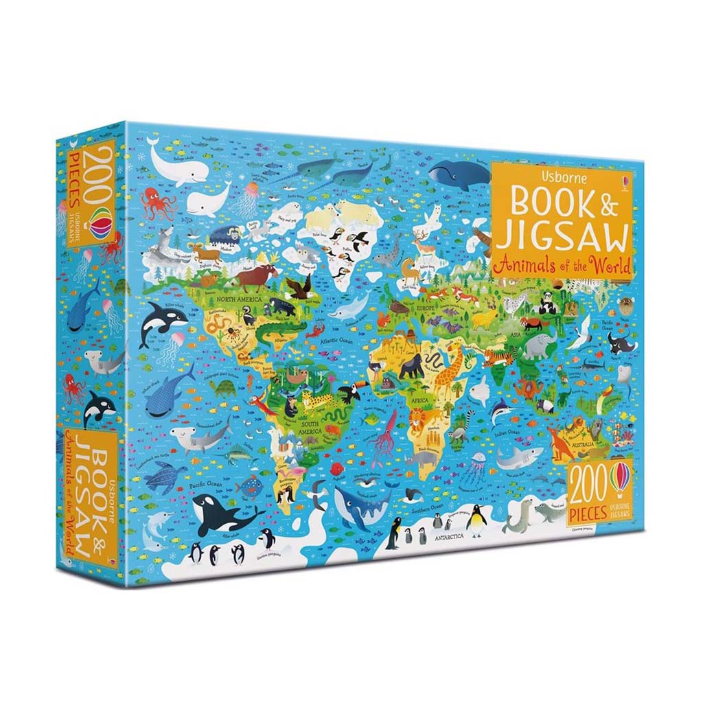 Animals Of The World Book Puzzle 200 pieces ZSL Shop Animals Of The World Book Puzzle 200 pieces ZSL Shop