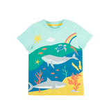 Children's Blue Sea Life Print T-Shirt