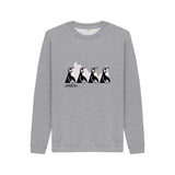 Adult's Grey ZSL Penguin Family Sweatshirt