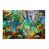 Jungle Animals Holographic Puzzle, 100 Pieces