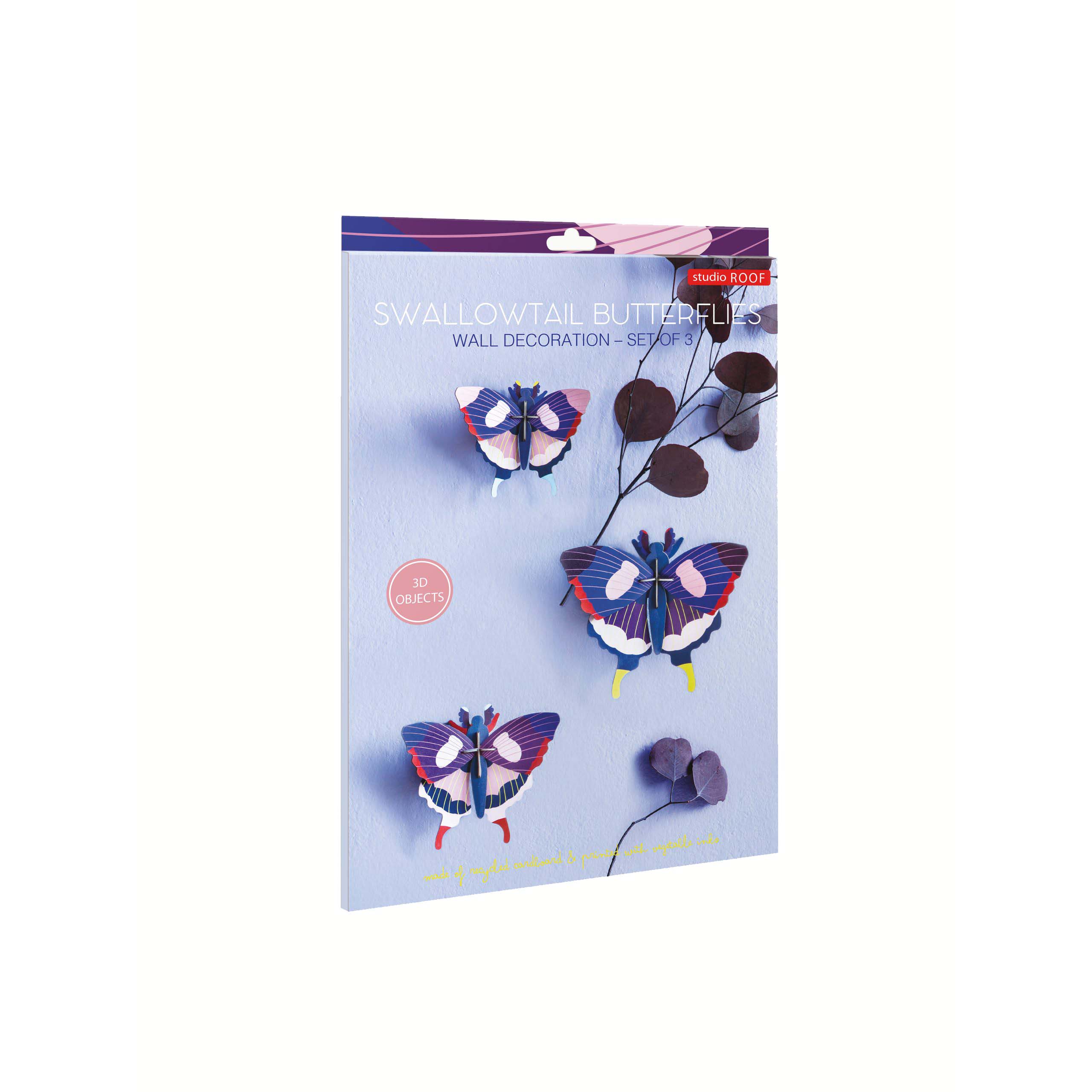 Swallowtail Butterfly Wall Art, Set Of 3