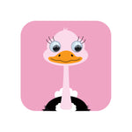 Ostrich Googly Eyed Greetings Card