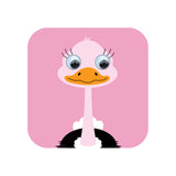 Ostrich Googly Eyed Greetings Card