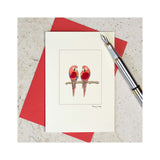 Parrot Wool Detail Greetings Card