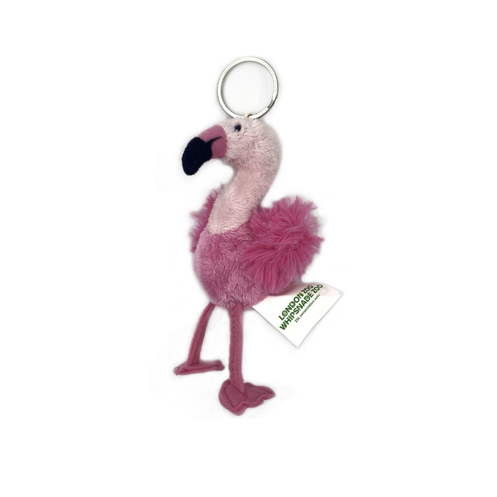 Flamingo Plush Keyring | ZSL Shop
