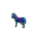 Iridescent Zebra Pin Badge