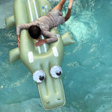 Crocodile Lie On Float