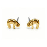 Sloth Earrings, Gold Plated
