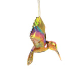 Gisela Graham Amber Hummingbird Decoration