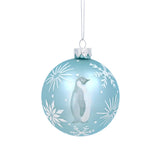 Gisela Graham Penguin Glass Decoration