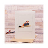 Red Panda Wool Greetings Card