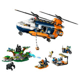 Lego Jungle Explorer Helicopter at Base Camp Playset