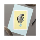 Blue-footed Booby Illustration Greetings Card