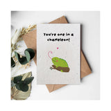 Chameleon Seed Paper Card