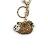 Sloth Diamonte Keyring