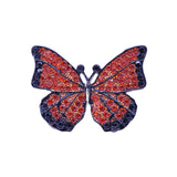 Orange Butterly Diamonte Magnet