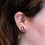 Otter Cherry Wood Earrings