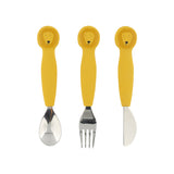 Lion Silicone Cutlery Set