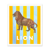 Striped Lion Print