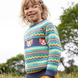 Tiger Fairisle Knitted Jumper