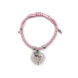 Flamingo and Heart Bracelet