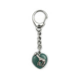 Giraffe and Heart Keyring