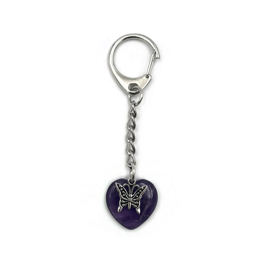 Butterfly and Heart Keyring | ZSL Shop