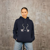 Adult's Navy Blue ZSL Lemur Hoodie