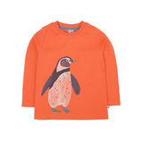 Children's Penguin Embroidered Top
