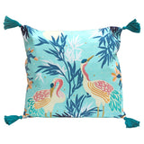 Crane Embroidered Cushion