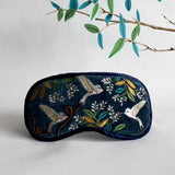 Bird & Foliage Embroidered Eye Mask
