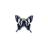 Zebra Swallowtail Butterfly Pin Badge