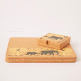 ZSL x Liga Elephants Cork Placemats