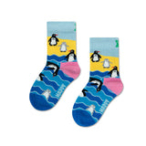 ZSL x Happy Socks Penguin Beach Children's Socks