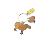 London Zoo Capybara and Pup Charm Keyring