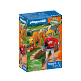 Playmobil Zoo: Tiger and Visitor Playset