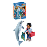 Playmobil Zoo: Dolphin and Visitor Playset