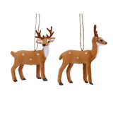 Gisela Graham Faux Fur Reindeer Decoration